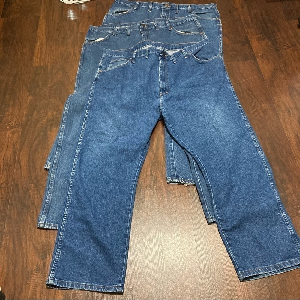 RUSTLER JEANS 3 Pairs of Men’s Vintage 90s relaxed fit denims size 44x30 GUC - Picture 5 of 11